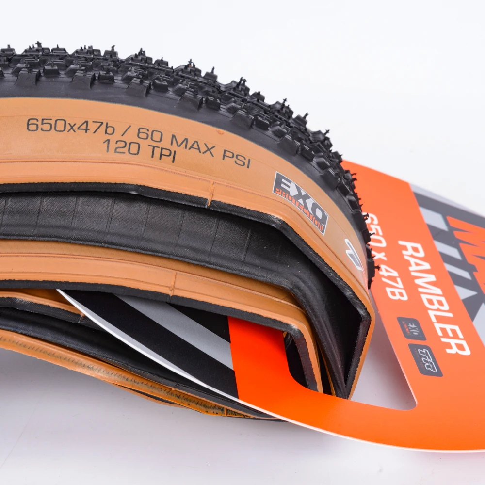 Maxxisランブラー折りたたみ道路自転車タイヤ650x47B 700x3 8/40/45