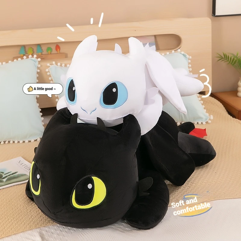 40/60cm Creative Little Dragon Cute Plush Toy Cushion Modeling Toothless Doll Pillow Home Sofa Cushion Girl Holiday Gift 3