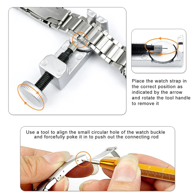 Pin Removing Watch Links Remove Links How To Make A Metal Watch