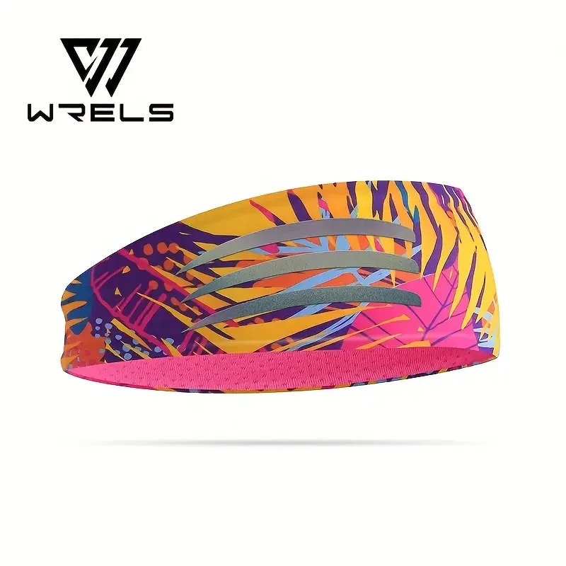 WRELS Sports Headband Wicking Workout Workout Sweatband Non Slip for Running Fitness Yoga Cycling Sport Sweatband for Men Women 1