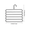 Saving Bedroom Wardrobe Trousers Scarf Storage Household Multilayer Trousers Hanger Pants Hangers Clothes Hanger Storage Rack 6