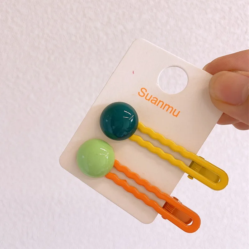 2 teile/satz einfache Haars pangen für Mädchen süße haarspange Baby haarspangen Kinder Kopf bedeckung Clips für Haar Bobby Pins haarschmuck mädchen – Detail 7