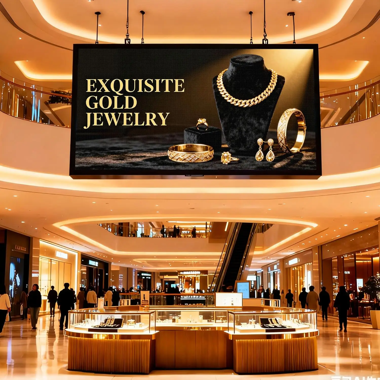 66x34 Inch P5 Outdoor LED Display, Waterproof WiFi USB Programmable Full Color Video Board for Shop 6