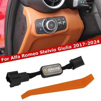 Auto Arresto Automatico Avviamento Sistema Motore Off Dispositivo di Controllo del Sensore Spina Cavo Modalità di Memoria Per Alfa Romeo Stelvio Giulia 2017-2024