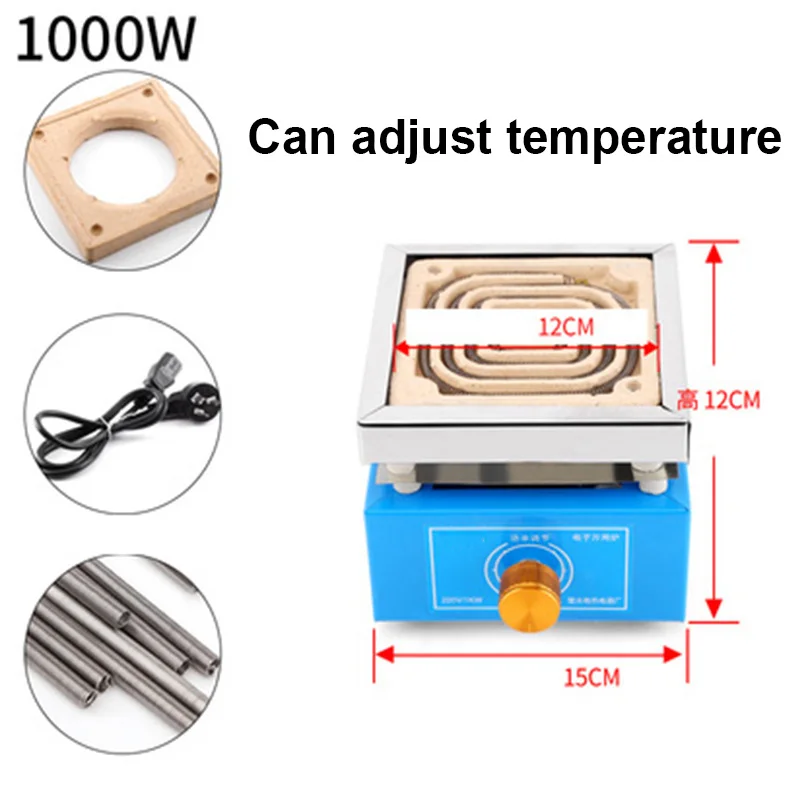 220V Kitchen Lab mini Electric stove electric household furnace thermostat hot milk cooker travel Hot Plate Hot Cook Heater 2
