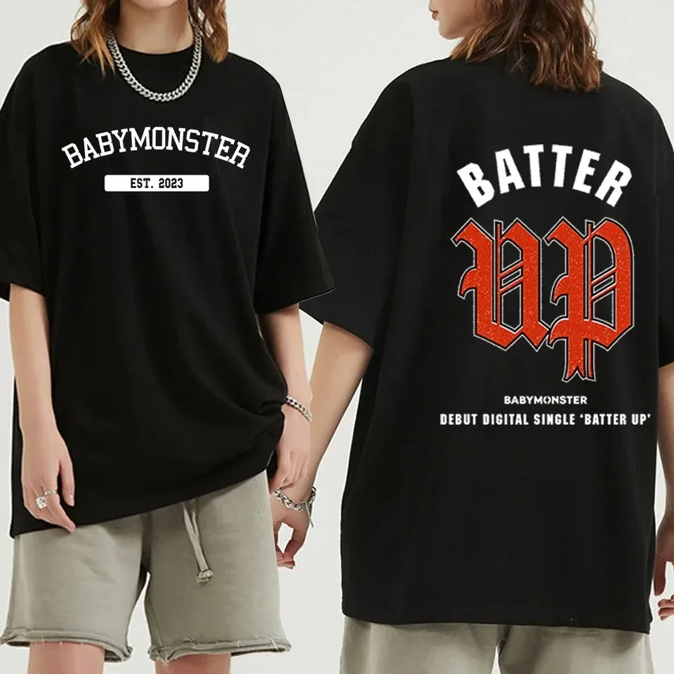 BABYMONSTER BATTER UP ベースボールシャツ 黒 Lサイズ BABYMONSTER