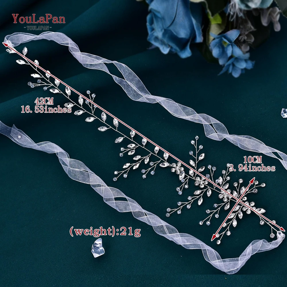 YouLaPan SH65 Wedding Belt Rhinestone Wedding Dress Sash Belt Crystal Wedding Belt Thin Belts Wedding Accessories Bridal Belts