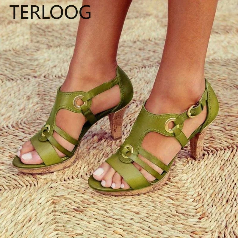 

Женские босоножки на высоком каблуке, летние дизайнерские классические тапочки, модные туфли-лодочки в римском стиле, шлепанцы, женская обувь для вечеринки, 2022