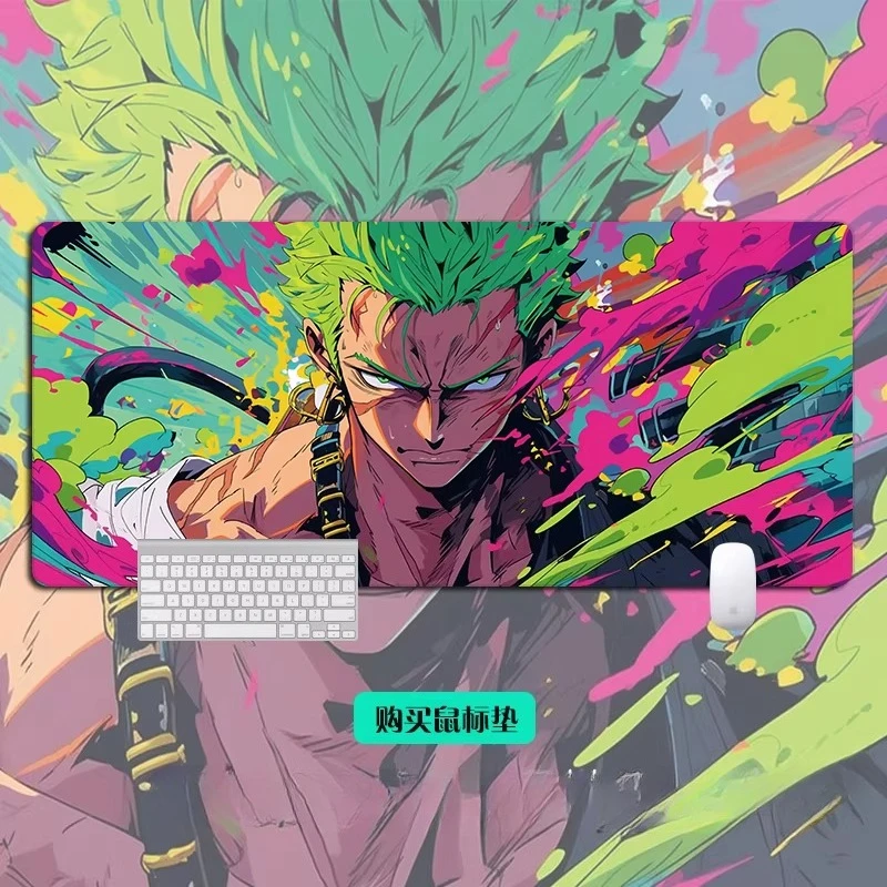 고화질 원피스 마우스 패드 사무실 데스크탑 패드 대형 애니메이션 게임 테이블 매트 노트북 키보드 미끄럼 방지 마우스 패드