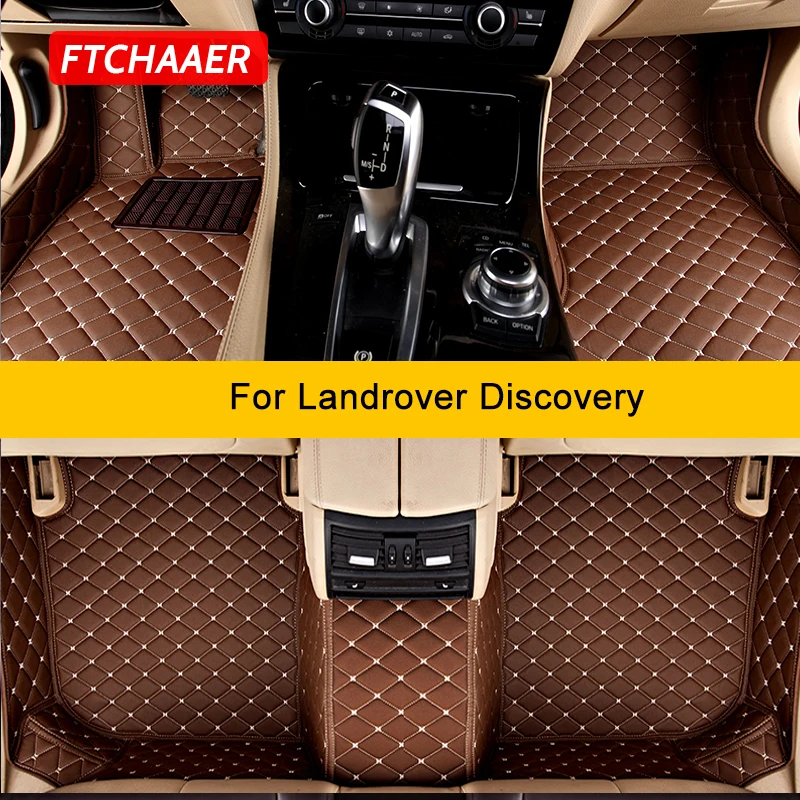 

FTCHAAER Custom Car Floor Mats For Landrover Discovery LR3 LR4 Auto Carpets Foot Coche Accessorie