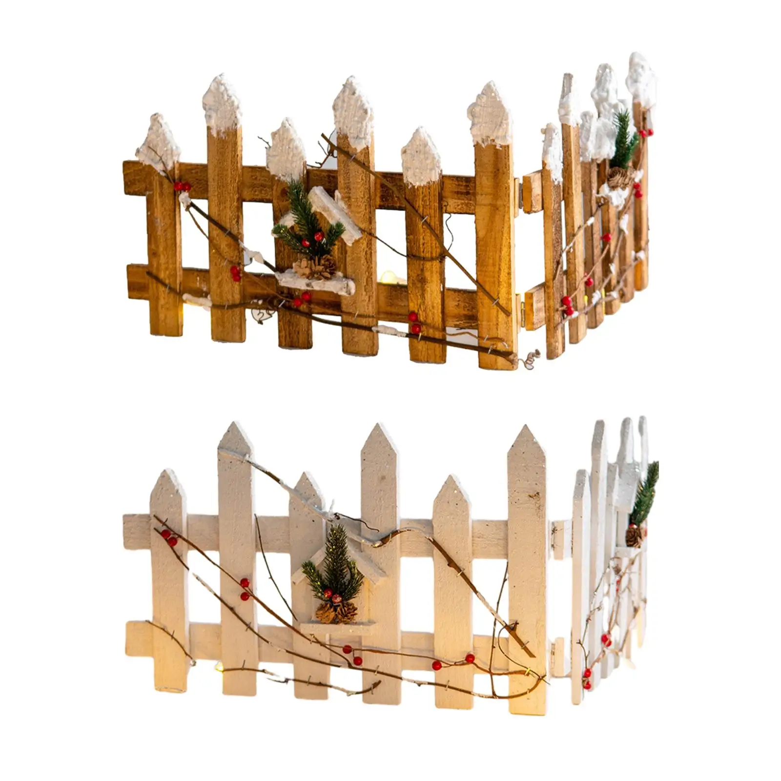 

Рождественская деревянная загородка, искусственное украшение для дома и праздника