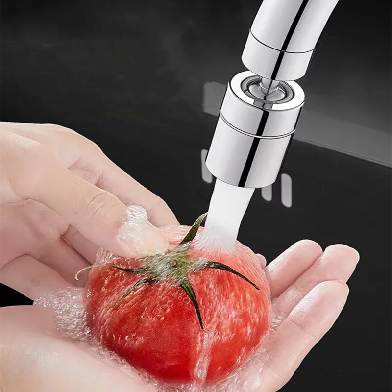 Faucet Aerator 360&deg; Swivel Faucet Spray Head Kitchen Tap Aerator Bathroom Rotatable Extension Faucet Filter Nozzle Dual Modes Water Saving