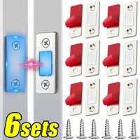 Strong Magnetic Cabinet Catches Ultra-Thin Door Magnets Stops Invisible Adhesive Drawer Magnet Catch for Kitchen Closet Closer 1