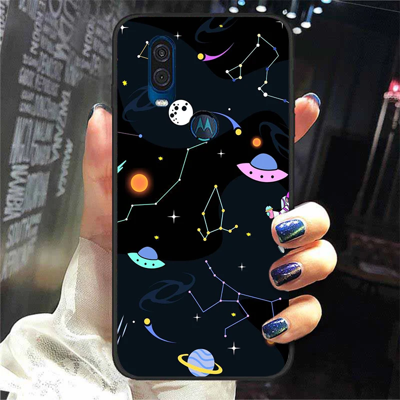 mobile flip cover For Moto One Action Case Silicone Soft TPU Astronaut Cartoon Phone Cases For Motorola One Vision Cover For Moto One Macro ZoomFor Moto One Action Case Silicone Soft TPU Astronaut Cartoon Phone Cases For Motorola One Vision Cover For Moto One Macro Zoom designer phone pouch Cases & Covers