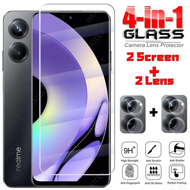 Per Realme 10 Pro Screen Protector Realme 8 10 Pro Pellicola Per Fotocamera In Vetro Temperato Full Glue Vetro Protettivo Per Realme 10 Pro