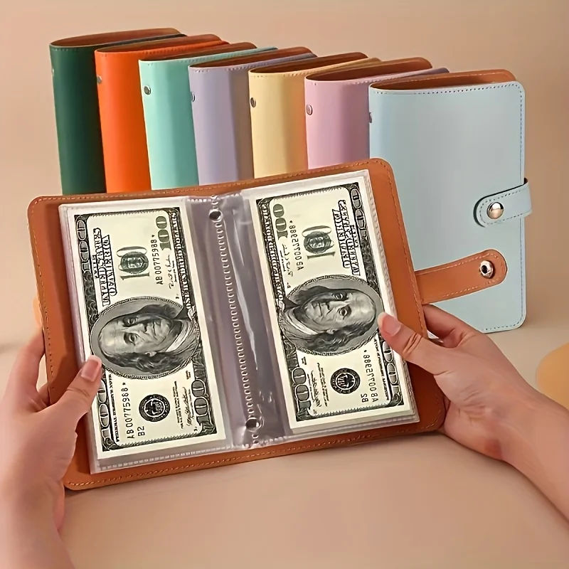 Deluxe Banknote Savings and Collection Book with Secure Closure System