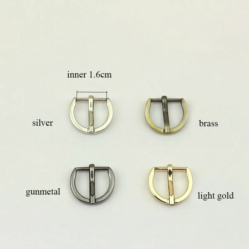 30Pcs 16mm Metal Pin Buckle Bags Strap Adjuster Belt Buckles Shoes Webbing Slider Hook DIY Decor Clasp Accessories 30pcs 20mm half metal pin buckle bags strap adjuster belt buckles shoes webbing slider hook diy decor clasp accessories