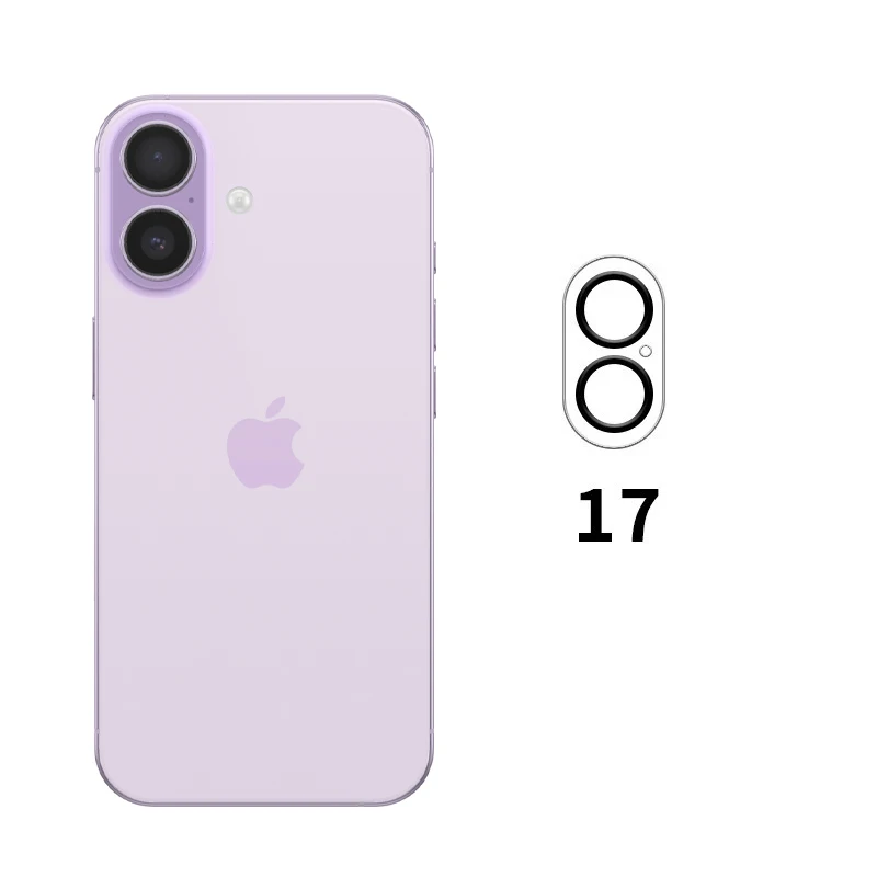 8K Tempered Glass Camera Protector with Black Circle Design