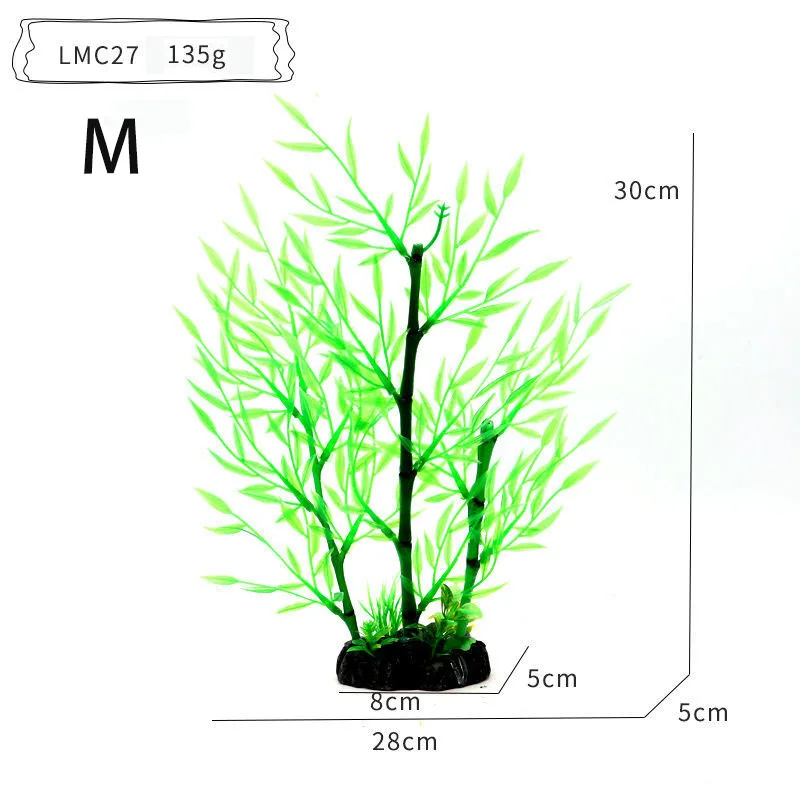 Aquarium Ornamenten Simulatie Planten Aquarium Landschapsarchitectuur Decoraties Plastic Waterplanten Bloemen Bomen Stenen Accessoires Veilig voor Vissen - productkenmerken