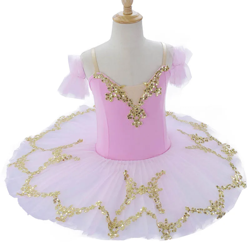 

2023 Tutu Ballet Swan Lake Ballerina Pancake Tutu Girl Women Adult Child Ballet Dress Kids Dance Costumes Tutu Led