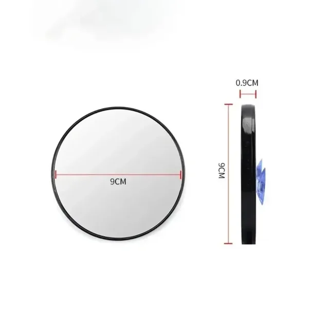 Miroir grossissant 5x/10x/15x avec ventouse miroir grossissant points noirs pour salle de bain miroir rond de maquillage Portable 6