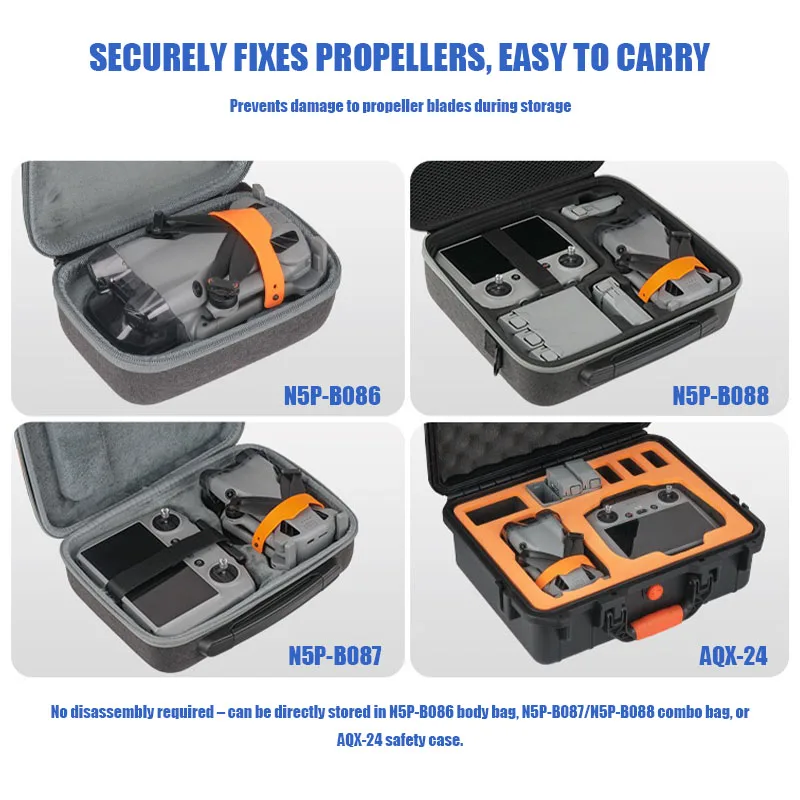 Mini 5 Pro drooni propellerite hoidik – kaitse ja transport