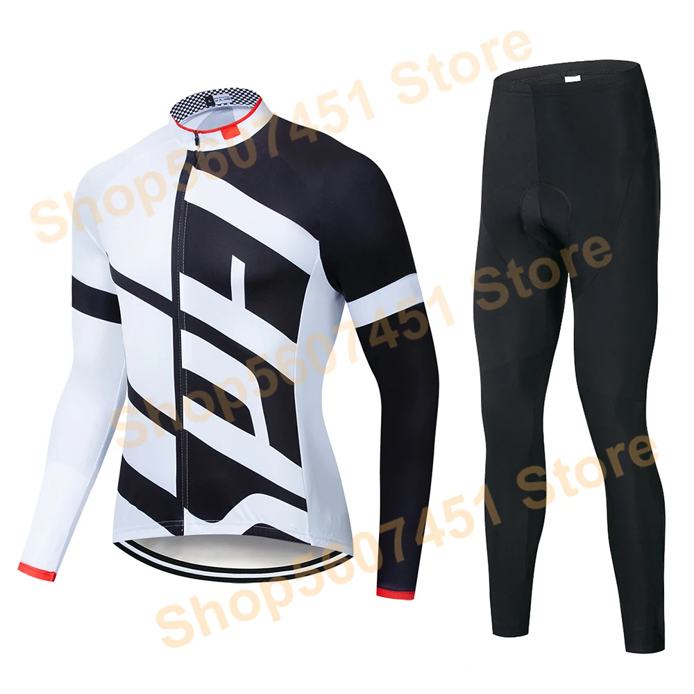 

2020 SPE Men's Cycling Jersey Long sleeve set MTB Bike Clothing Maillot Ropa Ciclismo Hombre Bicycle Wear 9D GEL bib pants