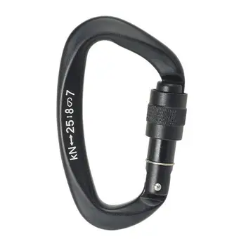 Safety Buckle  Useful Wide Application Indeformable  D Type Climbing Carabiner Outdoor Accessories 2