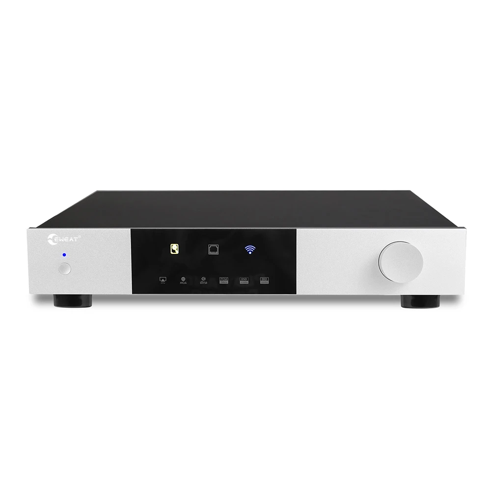 Mqa Digital Audio Player Velvet Sound Eweat Dmp20 Con Hdd Bay Fino A 16Tb Xlr Multimedia Dsd512 Streamer Audio Hifi Dac Decoder
