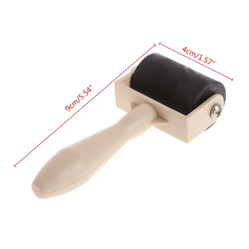 3.5cm Heavy Duty Hard Rubber Roller Printing Screen Plastic Frame Craft Tool 87HA printing screen roller