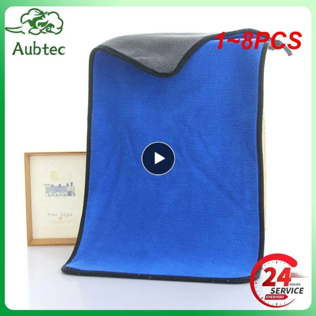 1~8PCS Bait Towel Thickening Microfiber Absorbent Fishing Towel With Clip  Non-stick Outdoors Sports Camping Wipe Hands Car - AliExpress