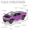 1:32 Tesla Cybertruck Pickup Alloy Car Model Diecast Toy Vehicle Sound And Light Simitation For Children Christmas Gift Boy Toys 4