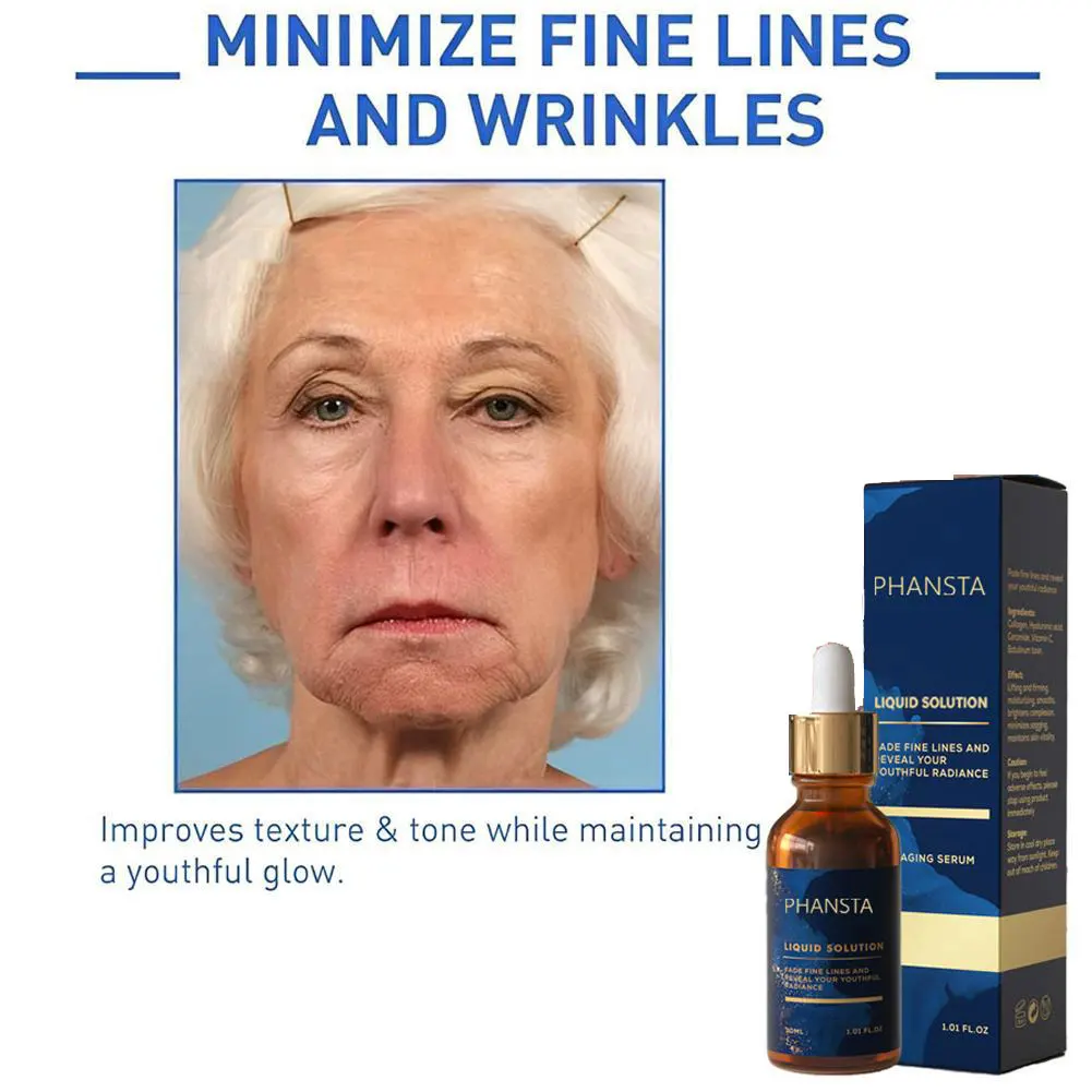 Anti Aging Serum Hydrating Facial Serum Reduces Wrinkles,Whitening,Firming,Fade Fine Lines,Skin Repair Nourishing For Skin Care 3