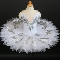 Classic Professional Ballet Tutu Adult Kids White Swan Lake Ballet Costume Pancake Tutu Ballerina Party Dance Dress Girls Women