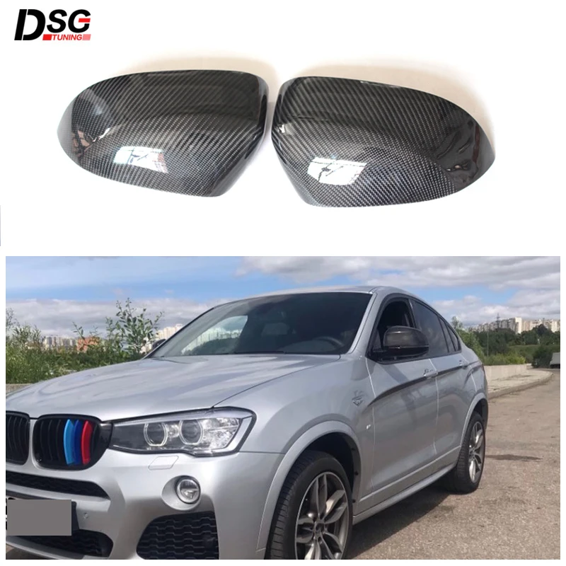 

Carbon Fiber ABS Rear View Car Side Door Mirror Cover Repalcment Type for BMW X3 F25(LCI) X4 F26 X5 F15 X6 F16 2014-2018