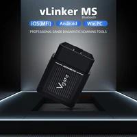 Vgate Vlinker MS Bluetooth OBD2 Scanner for 12V / 24V All Systems Diagnostic Tool ELM327 V2.3 CH LS CAN For iOS/PC/Android 2