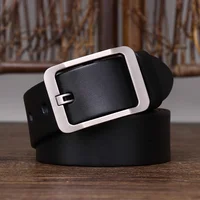 Une ceinture pour femmes et hommes, simple et polyvalente, boucle à aiguille noire étudiante, décoration personnalisée, ceinture pour femmes grande taille 2