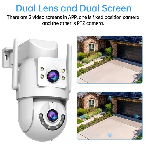 Jooan 4K 8MP HD Wifi PTZ Camera Outdoor 5G Wifi Dual Lens Security IP Cameras 5X Zoom AI Tracking ONVIF CCTV Surveillance Camera - Image 2