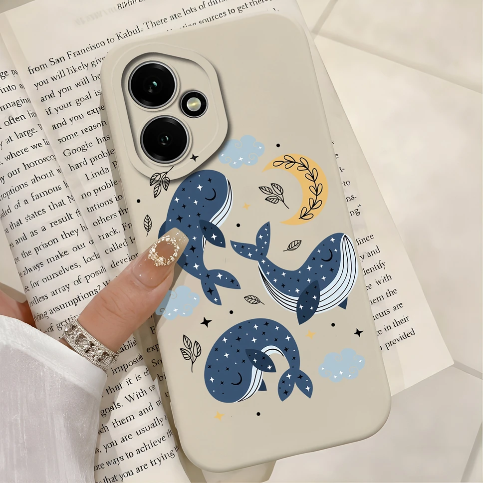 Fresh Watermelon Print Soft Liquid Silicone Anti-Slip Full Protection Phone Case