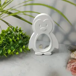 Cute Penguin 3D Candle Soy Wax Mould Scented Soap Handmade Silicone Mold Plaster Resin Clay Diy Craft Home Decoration