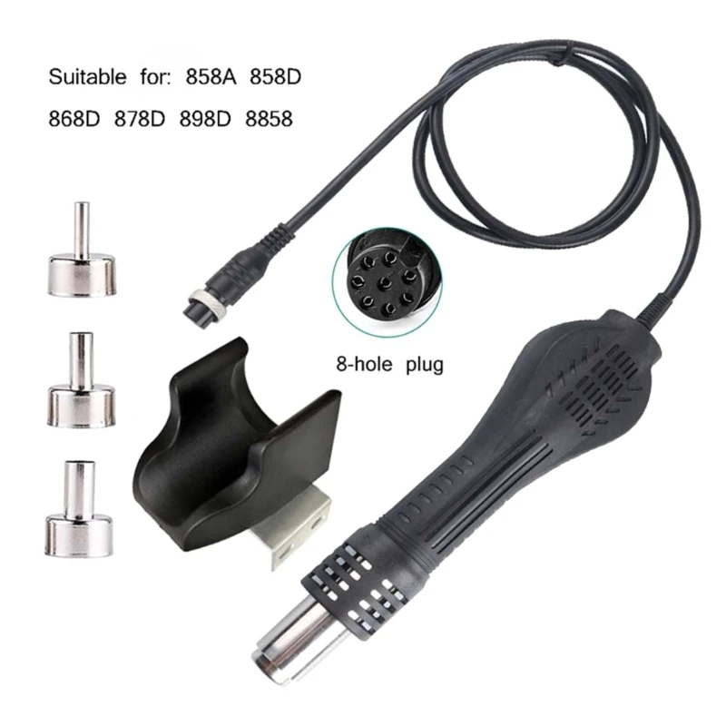 Heat Guns Hot Air Desoldering Guns Handle For 858A 858D 868D 878D 898D Rework Solder Station Repair Desoldering Tool 4