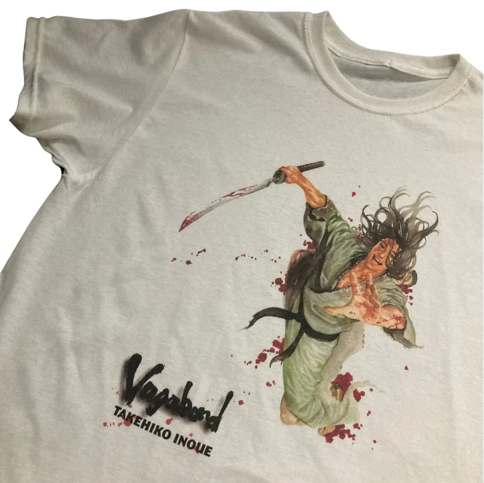 Maglietta Unisex Vagabond Sasaki Kojiro Manga-Stampa Di Alta Qualità