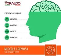 Кофе TORALDO ESE 44 MIXTURE CREMOSA 450 CIALDE (3 упаковки по 150) — изображение 6