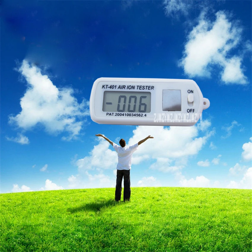 

KT401 Household Negative Ion Tester Portable Air Ion Counter Air Ion Mini Meter 10,000~1999 Million (ion/cm3) 1.5V*2 Hot Sale
