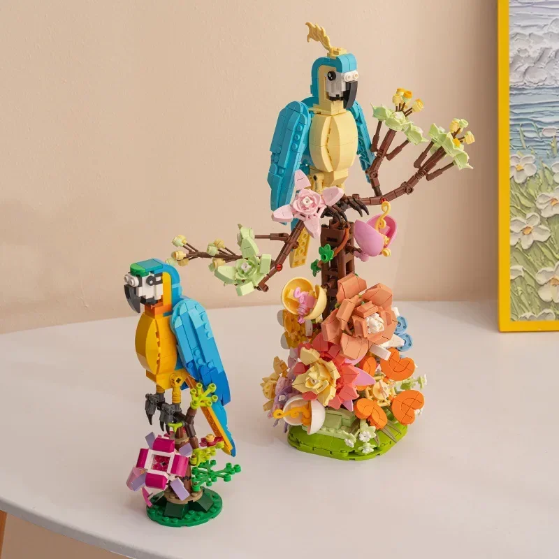 Simulated Bird Building Blocks DIY Puzzle Toy Decorations Office Home Gifts building blocks toys,puzzle toys