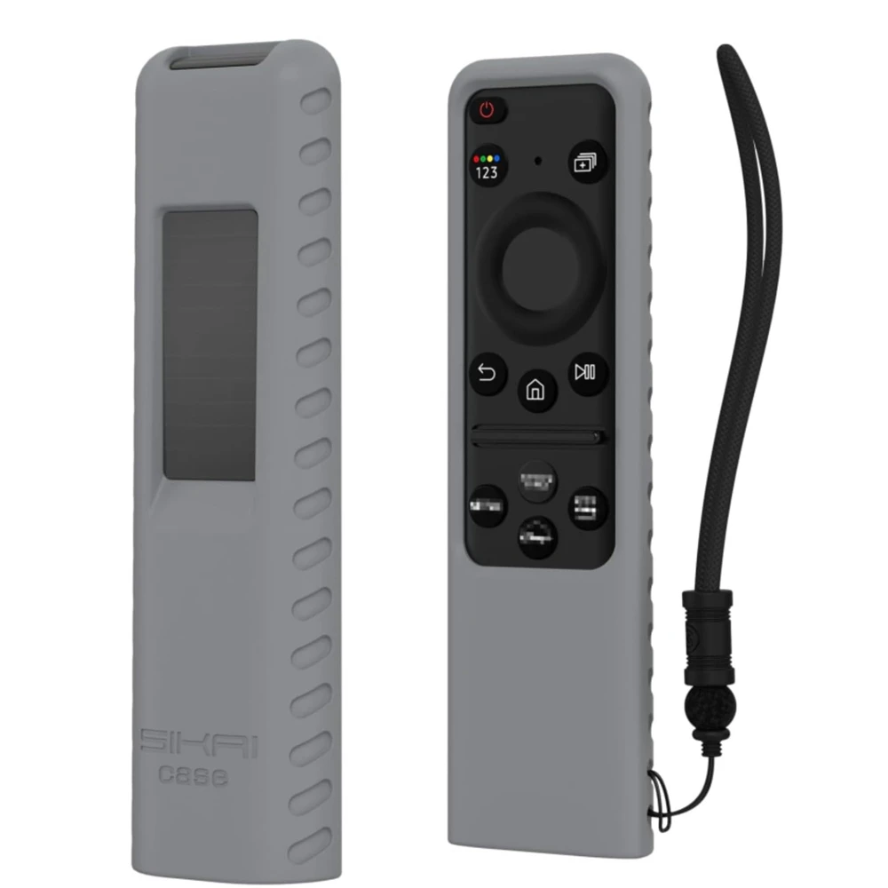 Silicone Case for Samsung SolarCell TM2360E BN59-01432A TM2361E BN59-01439A Smart TV Remote Anit-Lost with Lanyard