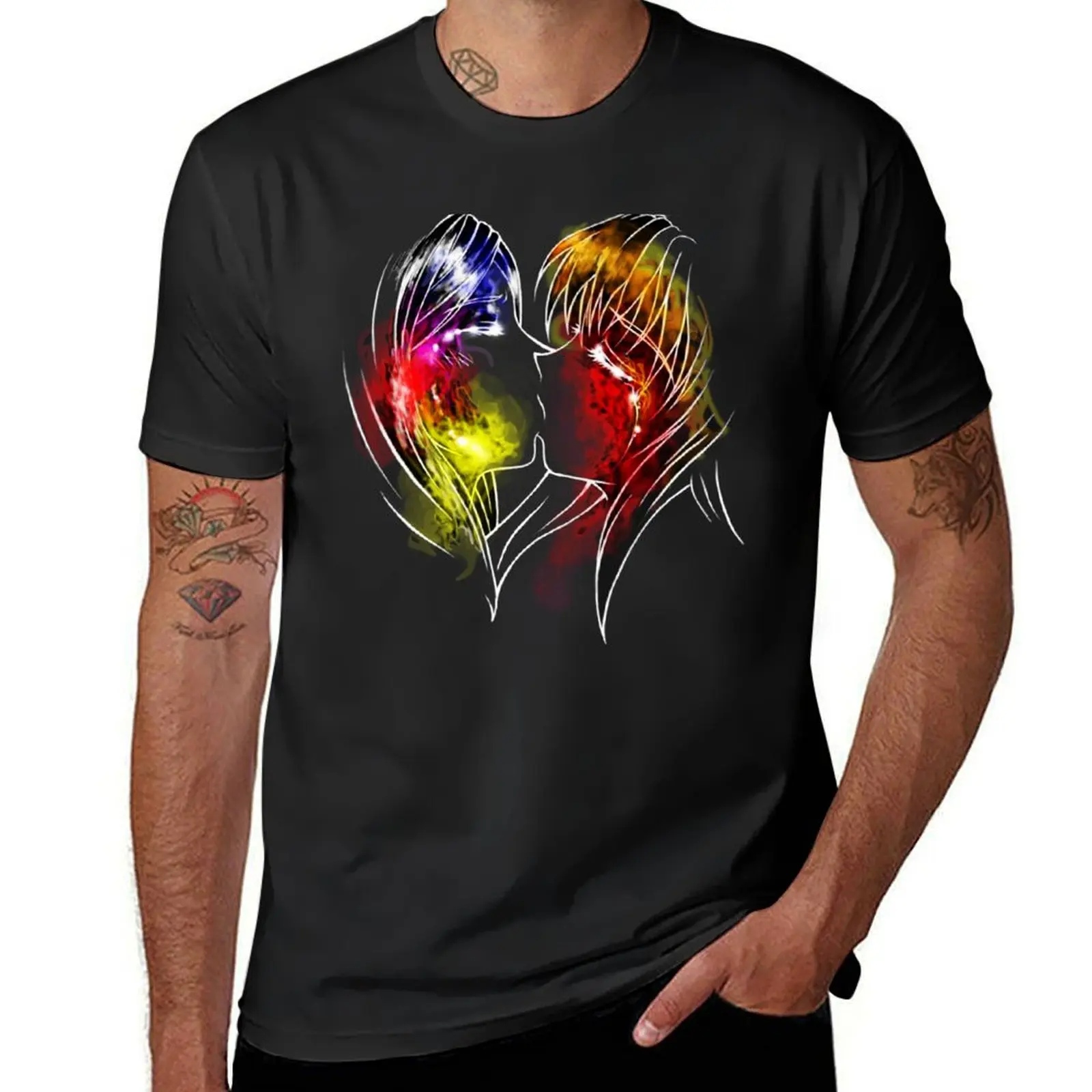 Love and Pain by ShuGoKuroge T-Shirt Blouse aesthetic clothes kawaii clothes T-shirts for men cotton