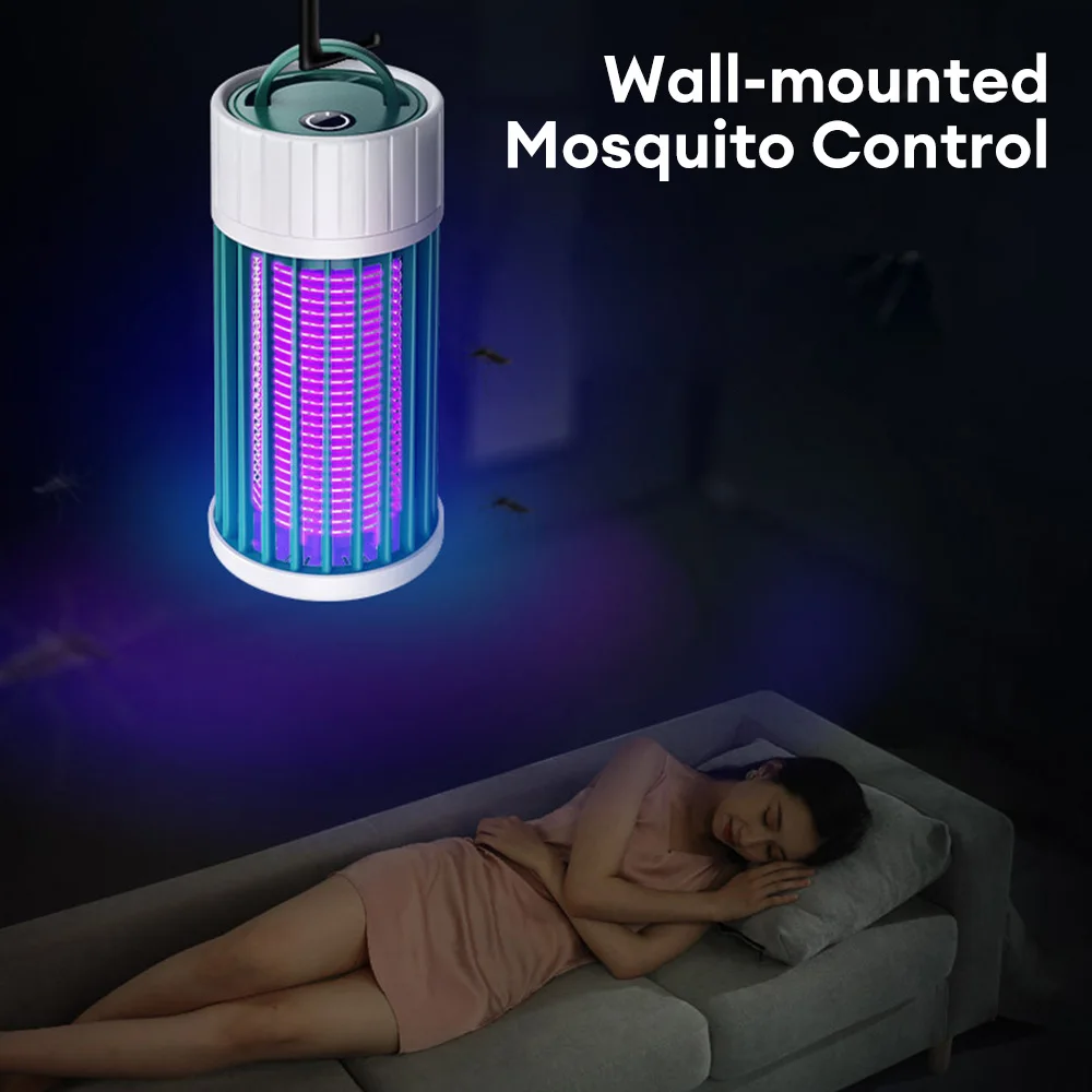 Electric Shock Mosquito Killer Lamp UV Light Anti Mosquito Trap Outdoor Camping Lighting USB Recharge Repellent Lights