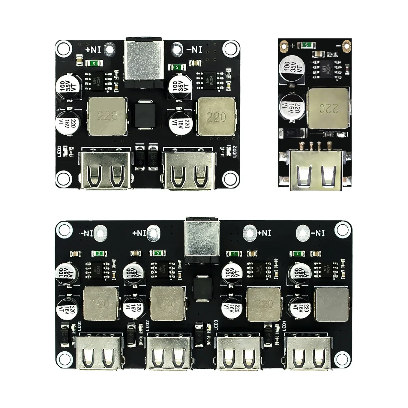 USB QC3.0 QC2.0 DC-DC Buck Converter Charging Step Down Module 6-32V to 3V 5V 12V Fast Charger Circuit Board