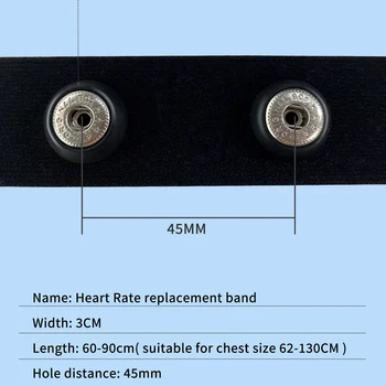 Heart Rate Monitor Chest Belt Strap For Garmin HRM-Dual Bryton XOSS X2 iGPSPORT HR40 Wahoo Magene H64 H303 Wireless Connections 5
